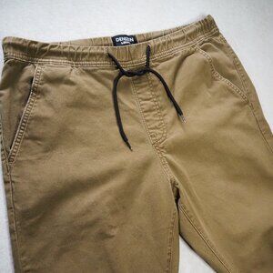 Levi's Denizen Men's Khaki Jogger Pants Size L / W36 L27 Elastic Drawstring